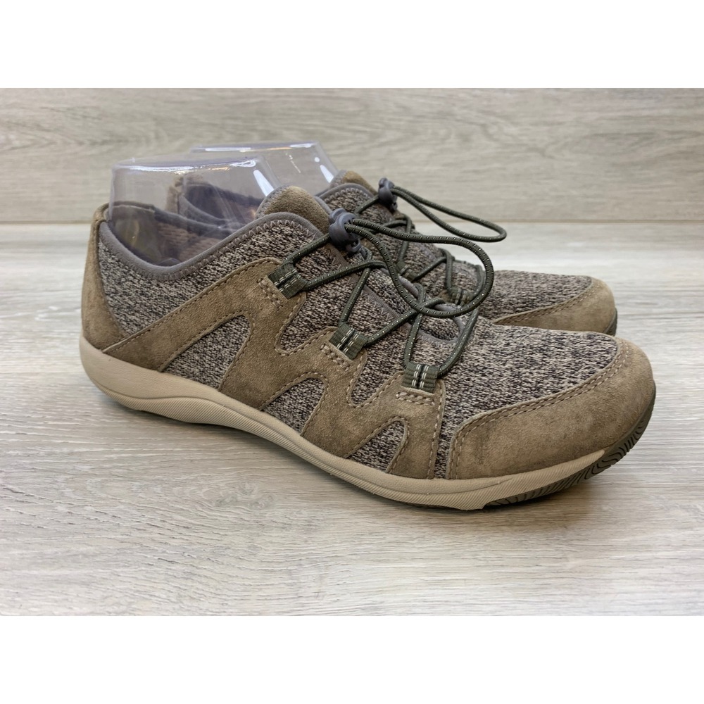 Dansko Women's Brown Leather Bungee Lace Walking Shoes 8.5 Comfort Casual Shoes